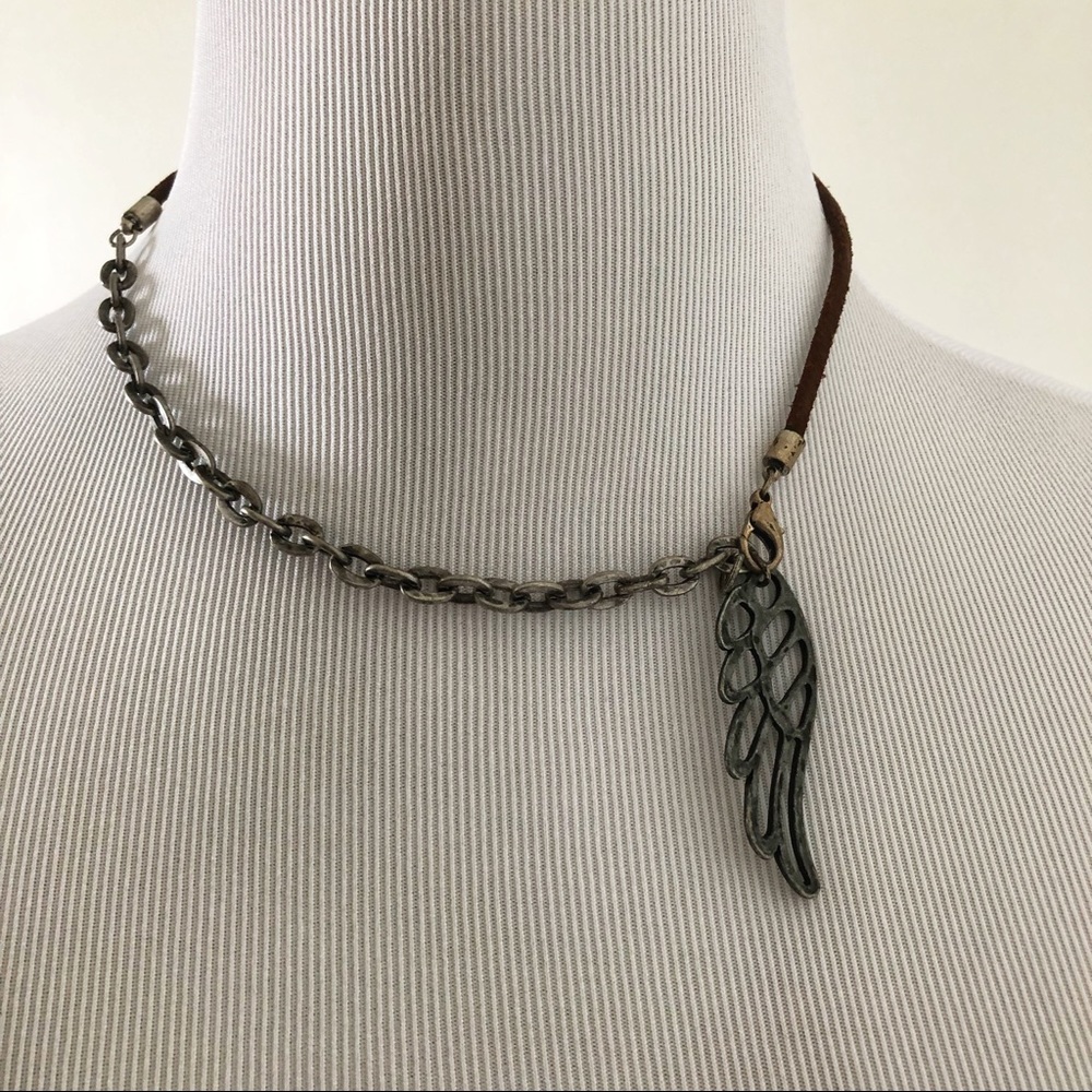 Angel Wing Boho Choker